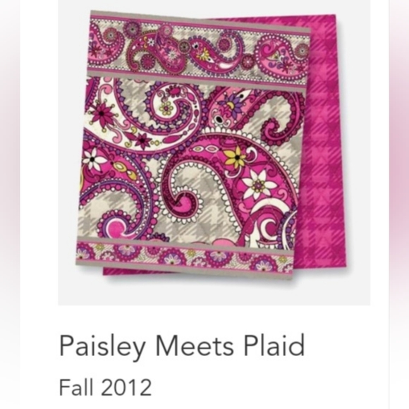 Vera Bradley Wristlet Wallet | Paisley Meets Plaid | Retired Print - Picture 8 of 9